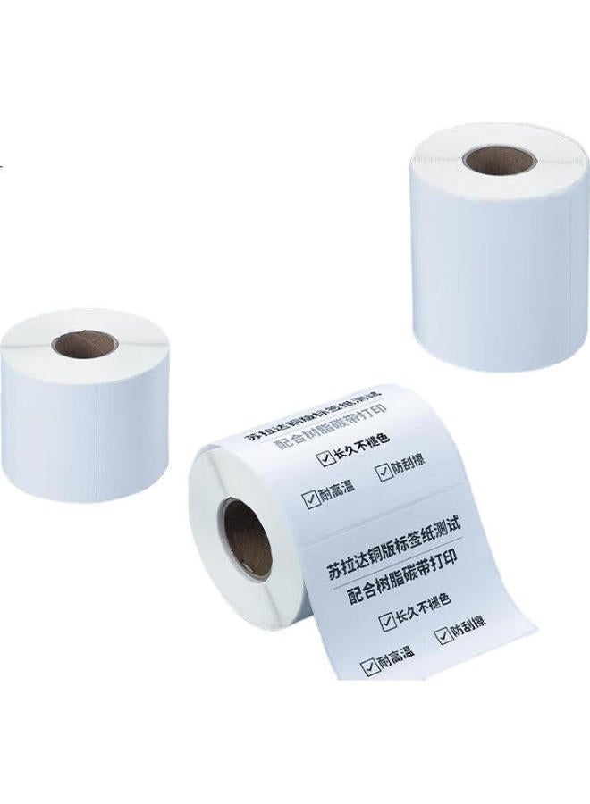 Surada Sulada Coated Paper Label Paper 60X40Mmx1000 Sheets, Carbon Ribbon Label Paper, Coated Label Paper, Self-Adhesive Coated Paper, Self-Adhesive Barcode Label Paper Bq-0189 - Image 2