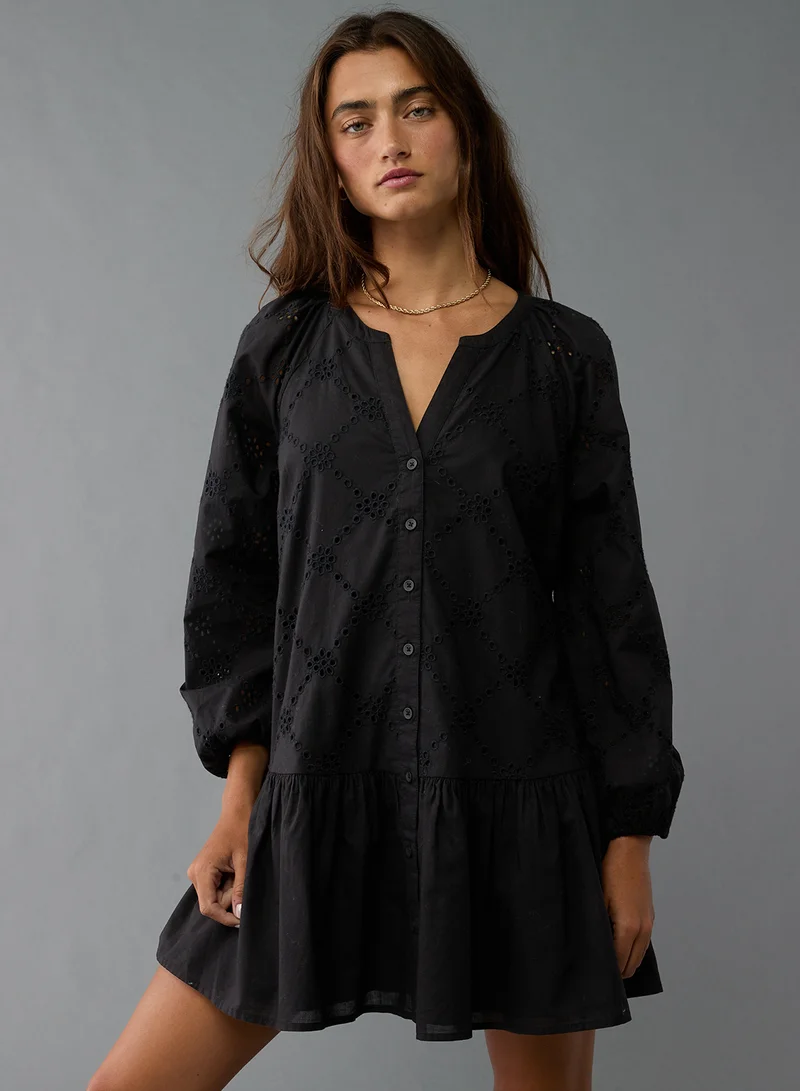 امريكان ايجل Eyelet Mini Dress