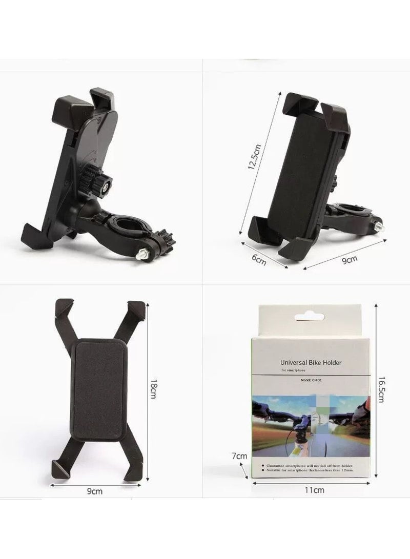 Huitich Upgraded Handlebar Bike & Motorcycle Phone Holder Thickened Base, Universal Mobile Mount for Navigation - Image 3