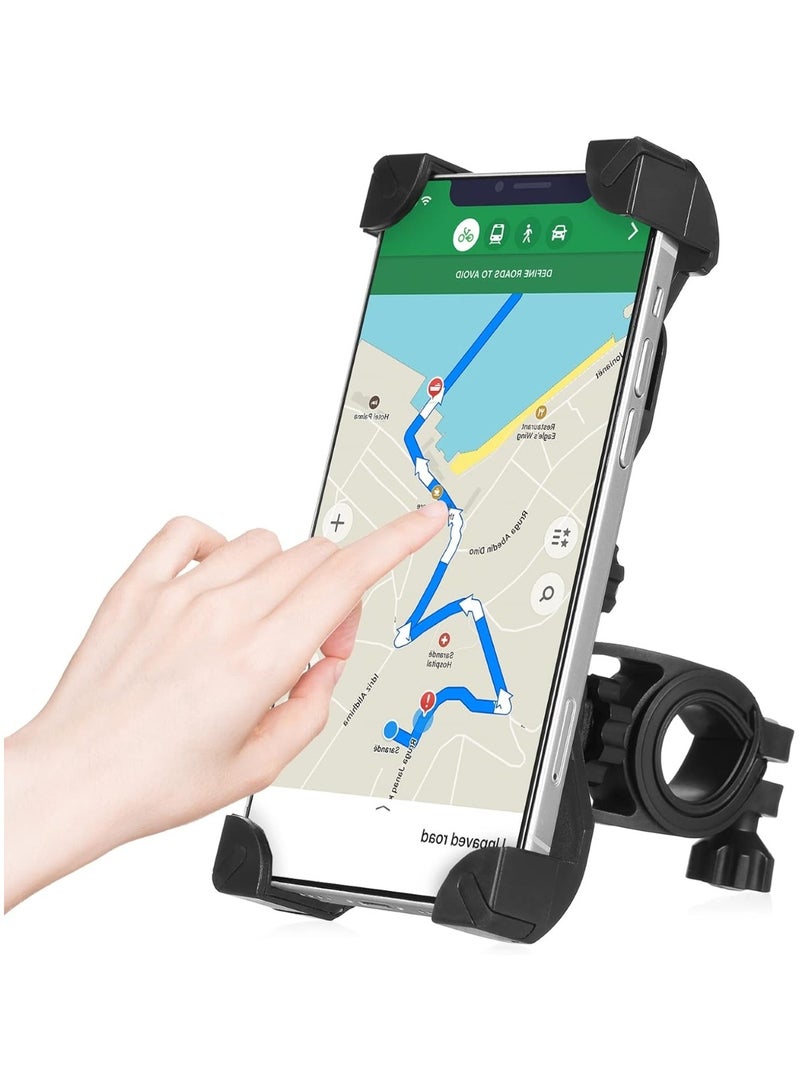 Huitich Upgraded Handlebar Bike & Motorcycle Phone Holder Thickened Base, Universal Mobile Mount for Navigation - Image 4