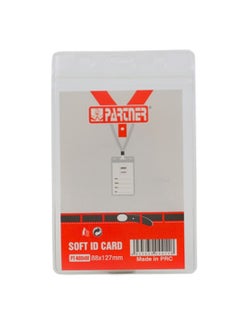 PARTNER Plastic ID Card Holder Water Proof Anti-Fold Plastic ID Card Holder Potrait (88x127mm)  - Image 2