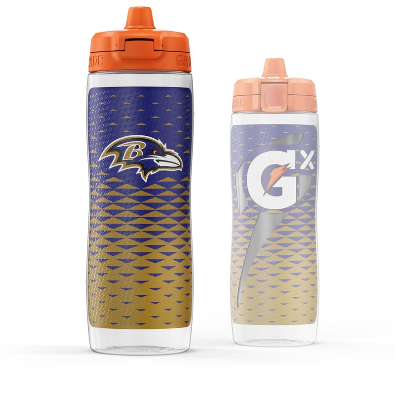 Gatorade Gx NFL Non-Slip Squeeze Bottles, 30 fl oz, Gx Hydration System - Image 1