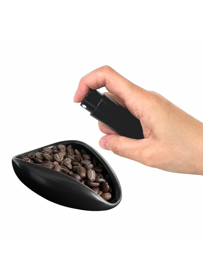 طقم كوب قياس حبوب القهوة وزجاجة الرش للإسبريسو، ملحقات بار القهوة، صينية سيراميك واحدة لجرعة القهوة أو الشاي. بخاخ لتقليل طاقة القهوة الساكنة - Image 2