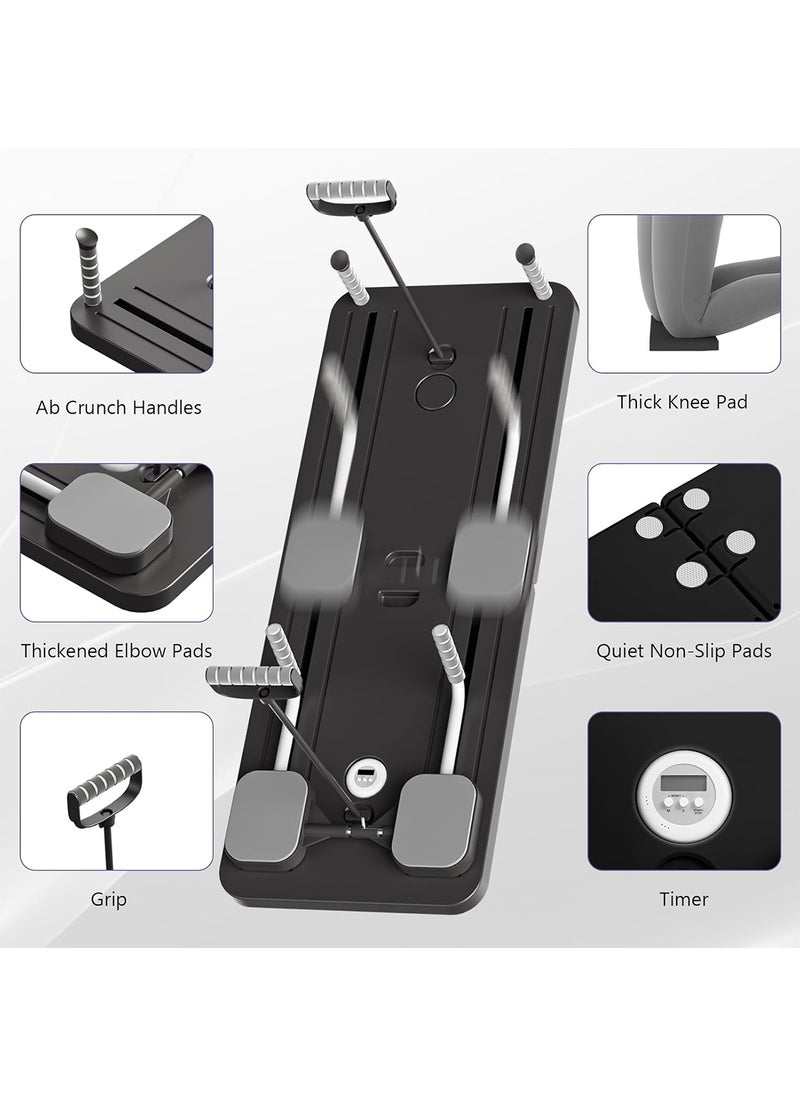 ETG Pilates Board - 2024 Pilates Reformer Set, Multi-Purpose Foldable Pilates Reformer Board for Home, 5 in 1 Pilates Sliding Board - Image 3