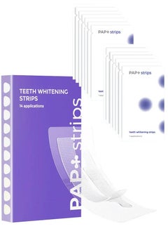 GlorySmile 28Pcs Teeth Whitening Strips Vegan Whitening Strip Enamel Safe Teeth Whitening Hydrogen Peroxide Teeth Whitener for Coffee Wine and Other Stains 14 Day Treatment  - Image 1