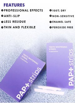 GlorySmile 28Pcs Teeth Whitening Strips Vegan Whitening Strip Enamel Safe Teeth Whitening Hydrogen Peroxide Teeth Whitener for Coffee Wine and Other Stains 14 Day Treatment  - Image 5