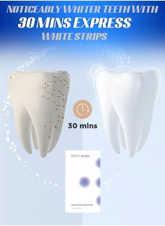 GlorySmile 28Pcs Teeth Whitening Strips Vegan Whitening Strip Enamel Safe Teeth Whitening Hydrogen Peroxide Teeth Whitener for Coffee Wine and Other Stains 14 Day Treatment  - Image 2