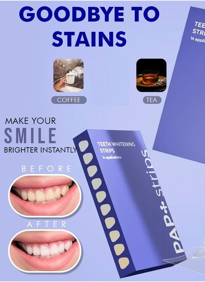 28Pcs Teeth Whitening Strips Vegan Whitening Strip Enamel Safe Teeth Whitening Hydrogen Peroxide Teeth Whitener for Coffee Wine and Other Stains 14 Day Treatment - pzsku/Z30A33998A0DB5F4FDFD7Z/45/_/1687442551/d1df7eee-016b-4ca7-bcb9-a11d0ec10853