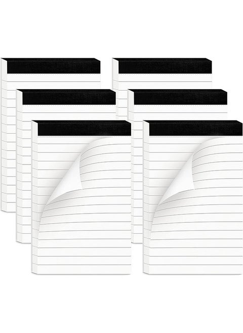 Small Notepads, 6 Pack Refills Memo Pads, Mini Perforated Lined Note Pads, 3 x 5 Inch Lined Writing Note Pads with 30 Sheets Note Pad Paper in Each Pad for Taking Notes and Reminders