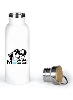 Generic Football Super Hero Messi Water Flask Bottle - Gift for Sports Fans and Athletes - Stainless Steel Bamboo Cap Flask Bottle 600ml - Ideal for Sports Enthusiasts  - Image 5