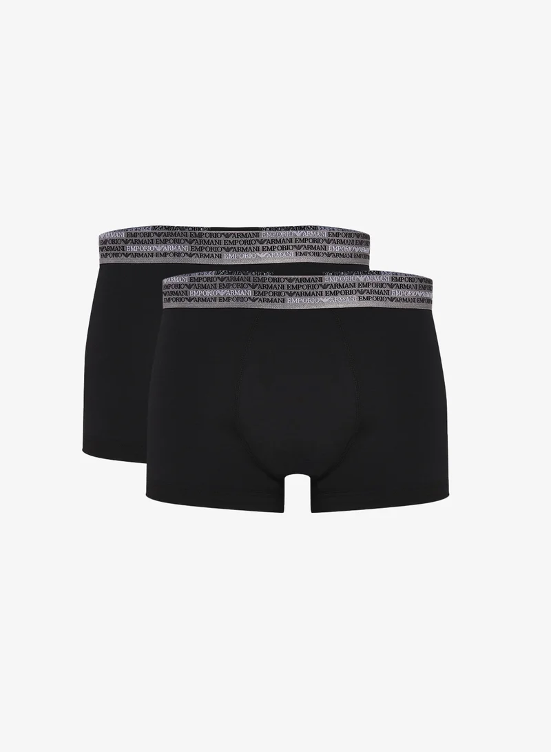 2 Pack Of Logo Boxers