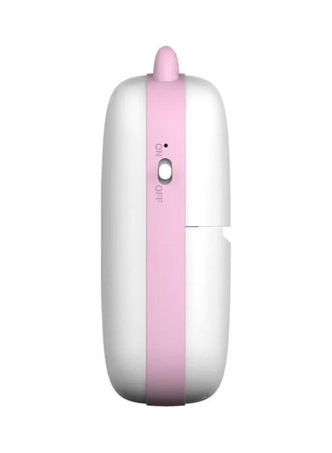 Mini Portable Thermal Printer with 1 Roll Paper Pink/White - Image 4