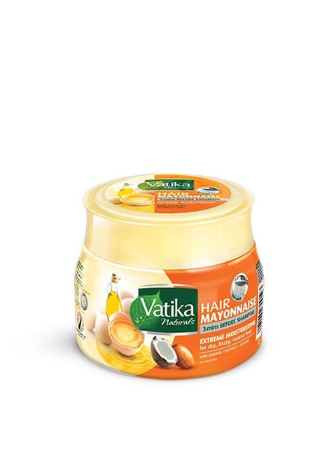 Vatika Naturals Hair Mayonnaise | With Almond, Coconut & Sesame | Treats Dy & Dull Hairs | For Extreme Moisturizing - 500g