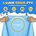 CACSPS 97 NonSlip Splash Pad for Kids and Dog Thicken Sprinkler Pool Summer Outdoor Water Toys Extra Large Backyard Wading Pool for Children Boys Girls or Pet Dog BlueYellow - Image 4