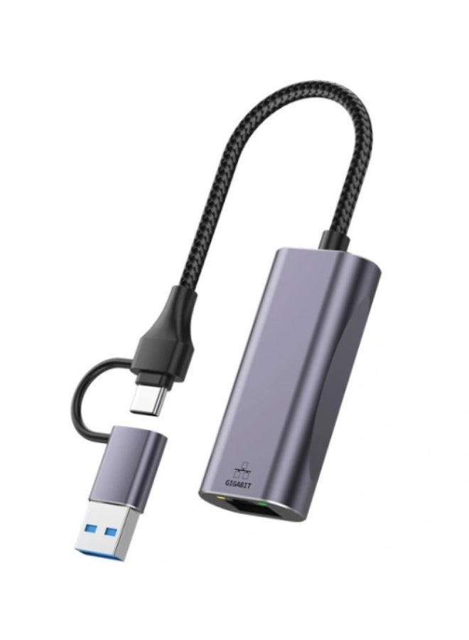 Haing USB 3.0/TYPE-C RJ45 100/1000Mbps LAN CARD - Image 2
