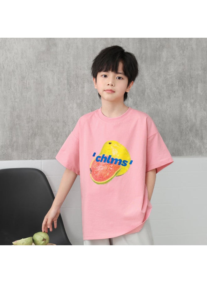 Luson Chen Dazhu Uni Short Sleeve T-shirt Xinjiang Cotton Summer New Cool Feeling Half Sleeve Boys Big Kids Top - Image 3