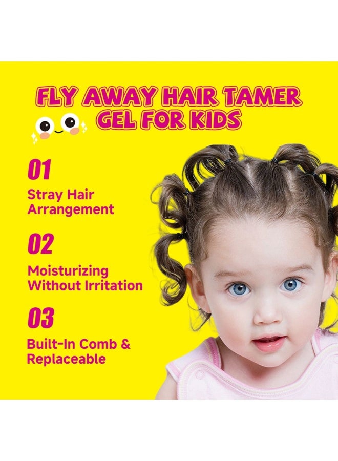 Sevich 80ml Kids Hair Styling Gel Children's Hair Wax Stick for Hair Edge Control Slick Hair Finishing Stick Gel with Comb Integration Designed for Kids Natural Ingredients Suitable for All Hair Styles - Image 2