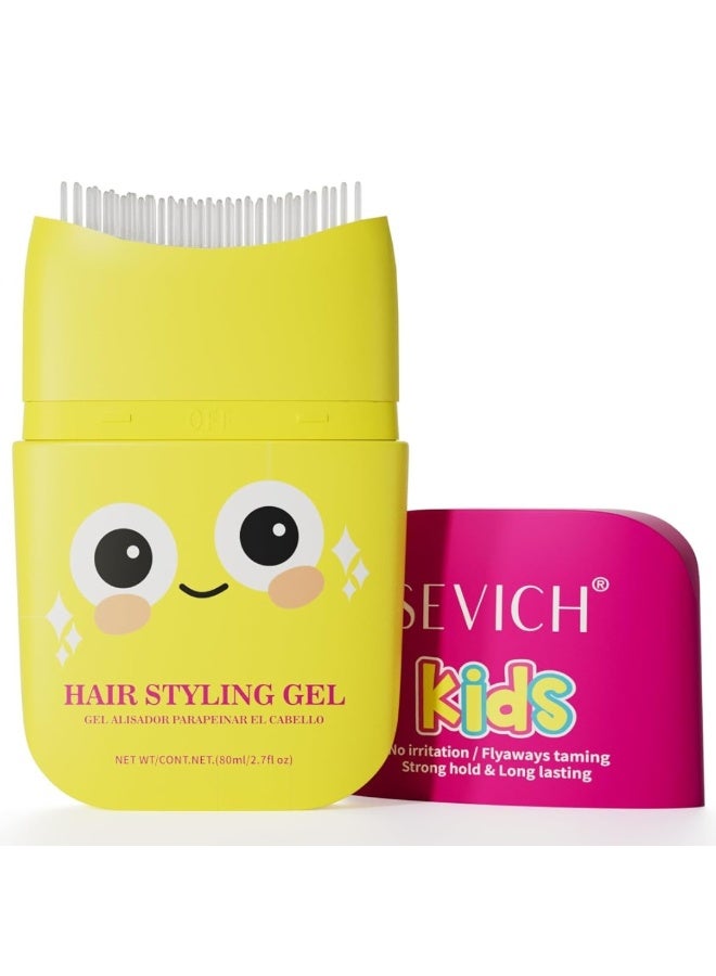 Sevich 80ml Kids Hair Styling Gel Children's Hair Wax Stick for Hair Edge Control Slick Hair Finishing Stick Gel with Comb Integration Designed for Kids Natural Ingredients Suitable for All Hair Styles - Image 1