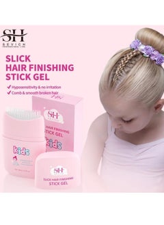 Sevich 80ml Kids Hair Gel Children's Hair Wax Stick for Hair Edge Control Slick Hair Finishing Stick Gel with Comb Integration Designed for Kids Natural Ingredients Suitable for All Hair Styles  - Image 3