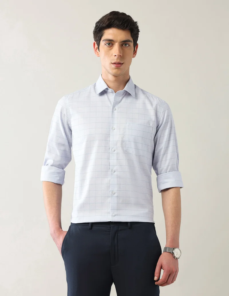 Arrow Windowpane Checked Autopress Flx Shirt