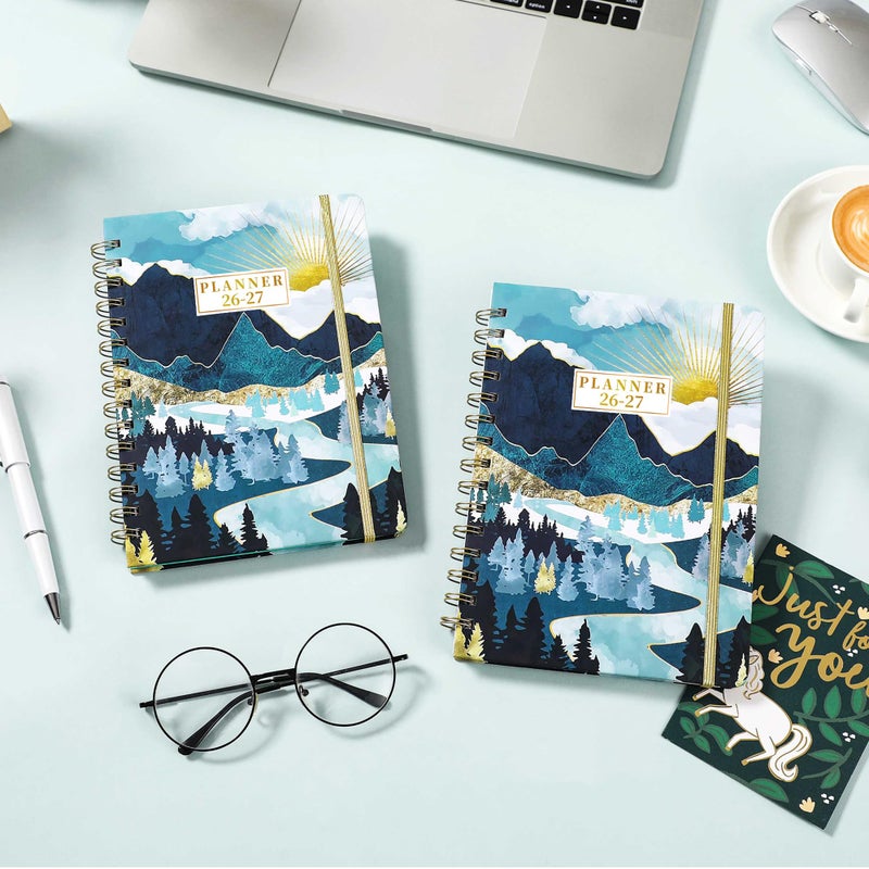 Tersus 2026-2027 Planner - JUL 2026 - JUN 2027, Academic Weekly Monthly Planner 2026-2027 with Tabs, 6.3" x 8.4", Back Pocket, Hardcover - Image 2
