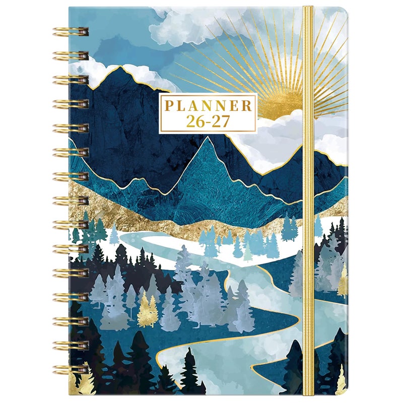 Tersus 2026-2027 Planner - JUL 2026 - JUN 2027, Academic Weekly Monthly Planner 2026-2027 with Tabs, 6.3" x 8.4", Back Pocket, Hardcover - Image 1