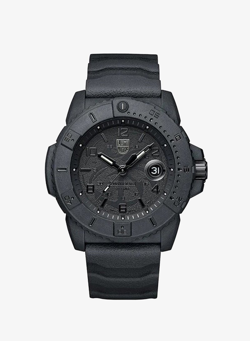 Luminox Men's Analog Round Shape Rubber Wrist Watch XS.3601.BO.NSF - 45 Mm - Image 1