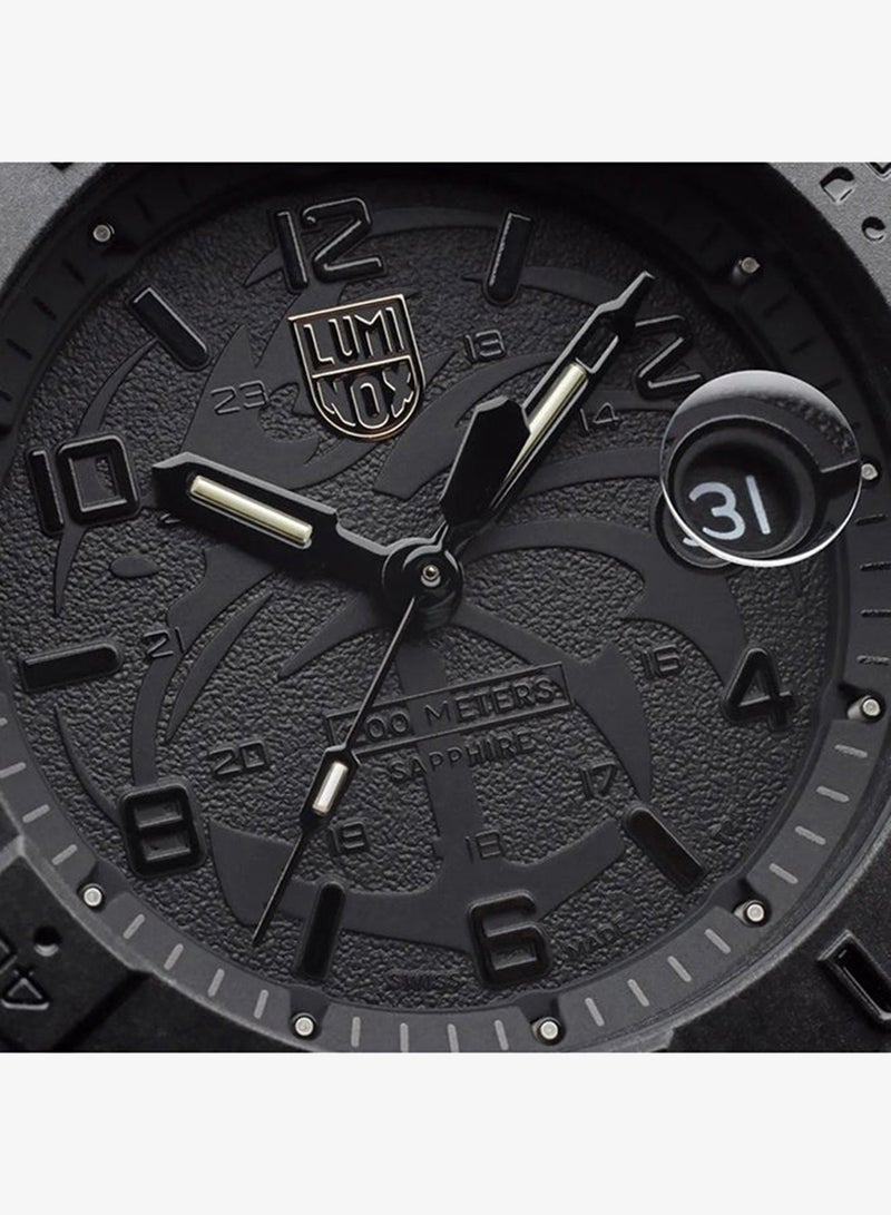 Luminox Men's Analog Round Shape Rubber Wrist Watch XS.3601.BO.NSF - 45 Mm - Image 4