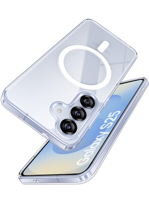 for Samsung Galaxy S25 Case, Anti-Yellowing and Anti-Scratch Mobile Phone Case Samsung Galaxy S25, Clear