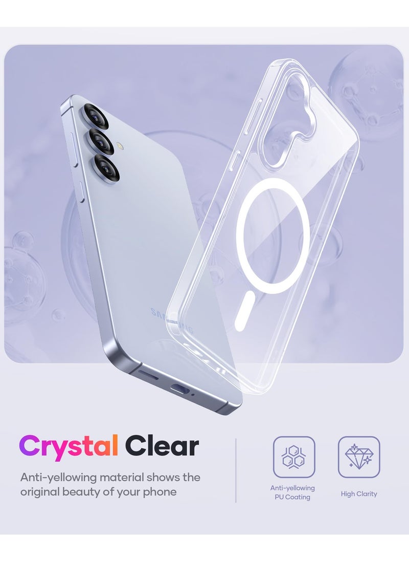for Samsung Galaxy S25 Case, Anti-Yellowing and Anti-Scratch Mobile Phone Case Samsung Galaxy S25, Clear