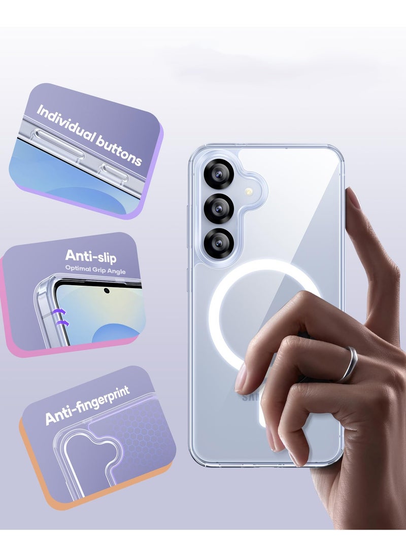 for Samsung Galaxy S25 Case, Anti-Yellowing and Anti-Scratch Mobile Phone Case Samsung Galaxy S25, Clear