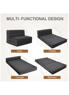 Poppins Home Nigoone Convertible Sleeper Chair Bed with Pillow Memory Foam Fold Sofa Bed Couch Futon Lazy for Living Room/Home Office/Guest  - Image 4