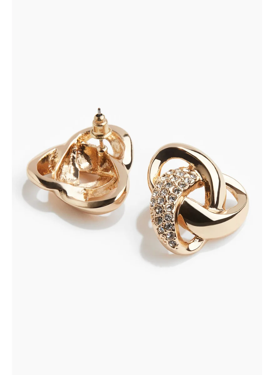اتش اند ام Rhinestone-Embellished Stud Earrings