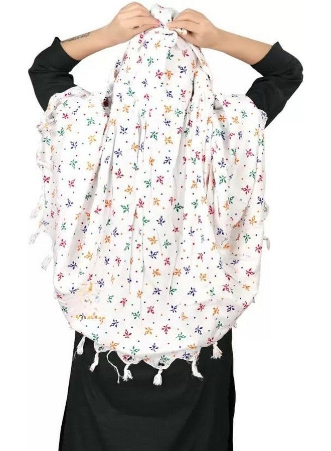eloska world eloska world Printed Cotton Scarf, Soft Scarves Stoles for Summer & Winter for Women & Girls - Image 2