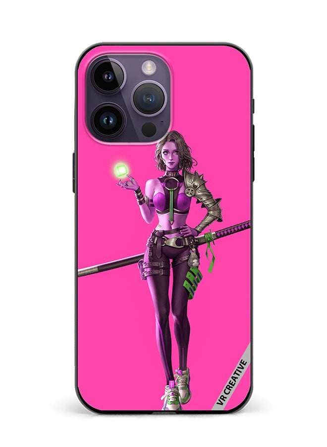 VR CREATIVE Protective Case Cover For Apple iPhone 16 Pro Max Fantasy Girl Design Multicolour