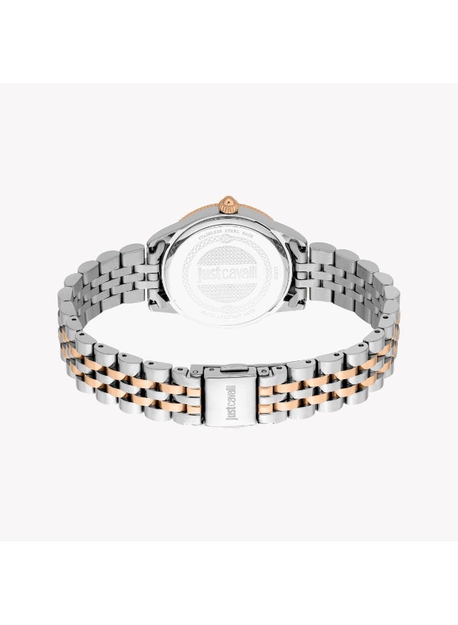 JUST CAVALLI JC1L315M0095 - STUNNING TWO-TONE ROSE GOLD & SILVER WOMEN'S WATCH - Image 5