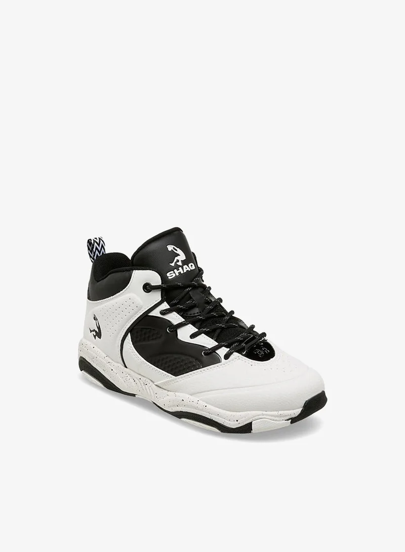 Shaq WHITE Boys Lace-Up Basketball School Shoes for Men | Best Price UAE