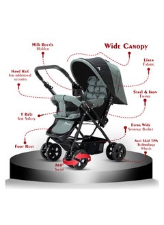 TEKNUM Teknum Reversible Look at Me Stroller - Dark Grey  - Image 3