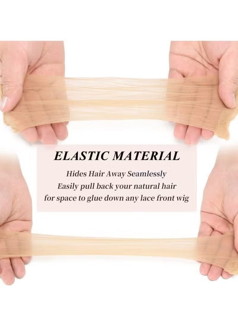 HD Wig Cap, 6 Pieces Invisible and Sheer Breathable Ultra-thin Stretchy Stocking Caps for Lace Front Wigs - Image 5