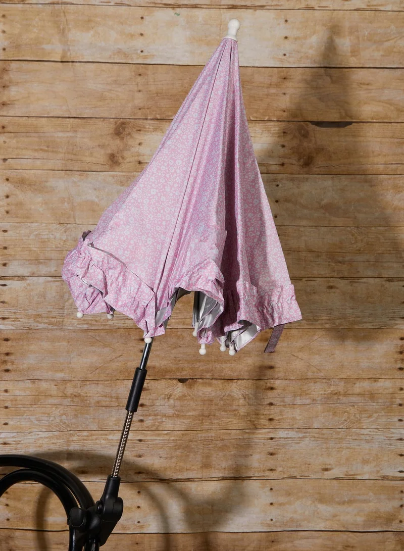 JoJo Maman Bebe Pink Floral Print Buggy Parasol