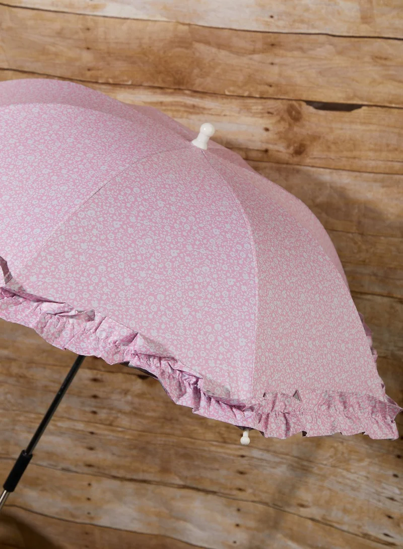 JoJo Maman Bebe Pink Floral Print Buggy Parasol
