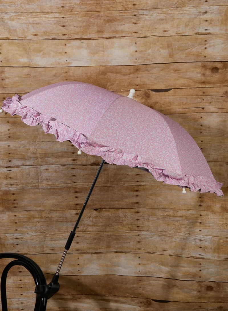 JoJo Maman Bebe Pink Floral Print Buggy Parasol