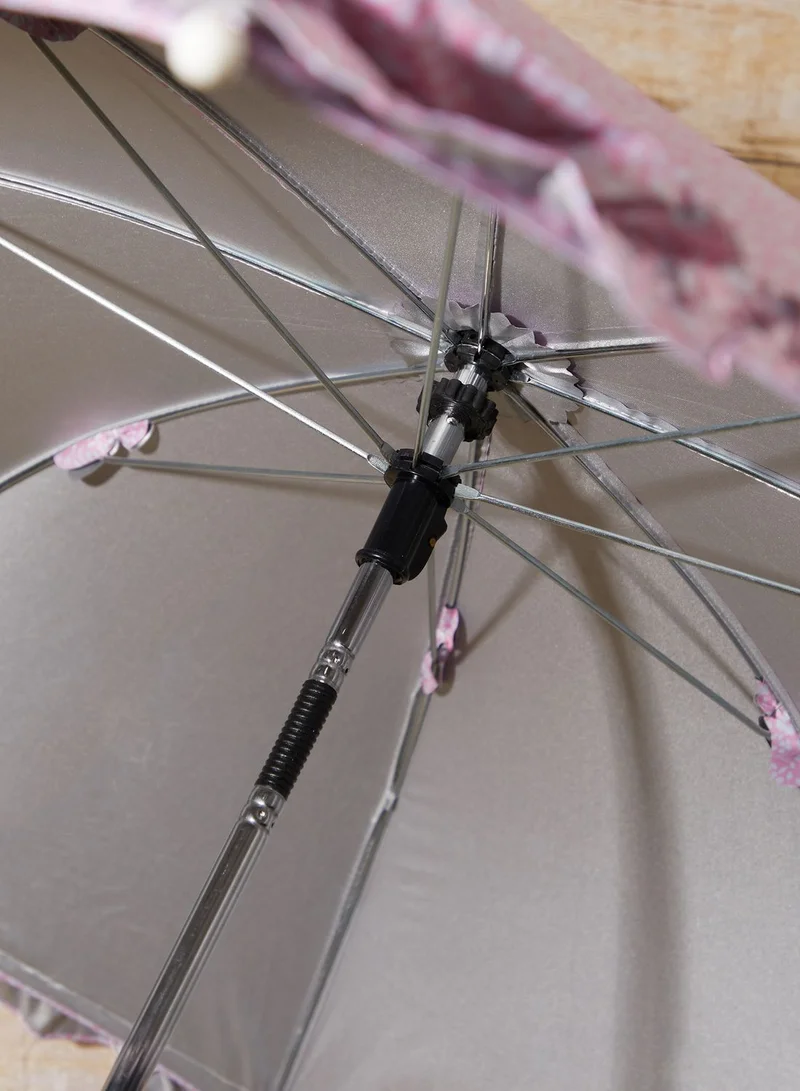 JoJo Maman Bebe Pink Floral Print Buggy Parasol