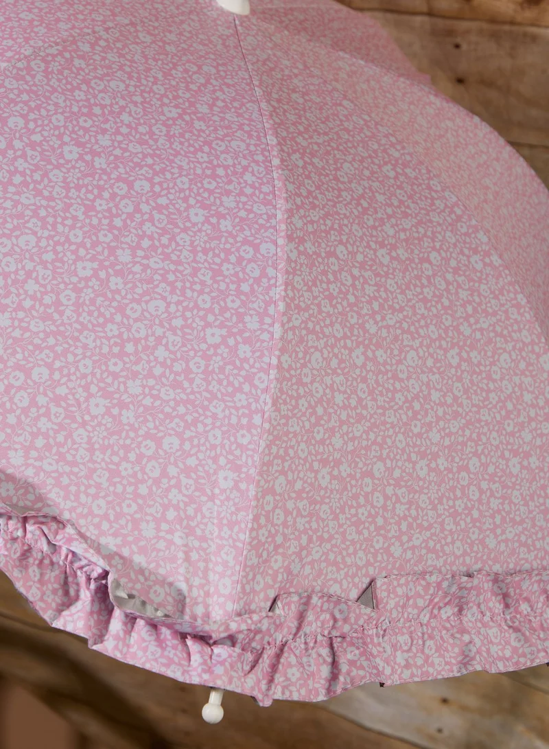 JoJo Maman Bebe Pink Floral Print Buggy Parasol