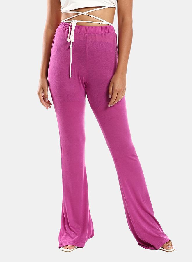 kady Jamila Women Flare Fit Solid Pantswomen ,pink-XXL - Image 1