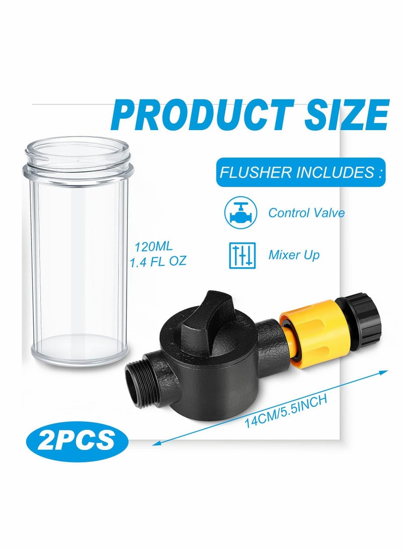 Y&D Boat Engine Flush Mixer Liquid Flow Valve for Salt Remover Solution Ideal to Outboard and Inboard Engines Connects with Garden Hose, Spray Nozzle, Flusher - Image 2