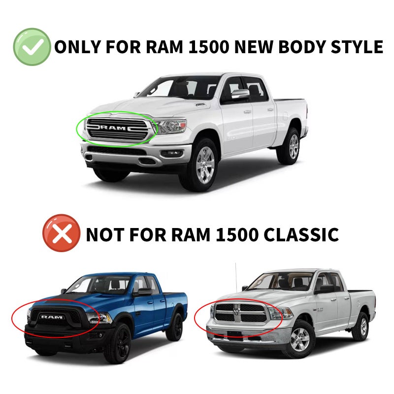 YQAUTEC Window Visors Rain Guards for 2019-2026 Dodge Ram 1500 Crew Cab (New Body Style), Out-Channel Window Vent Wind Deflectors Visors Shades for 19-26 Ram 1500 Full-Size Cab - Image 3