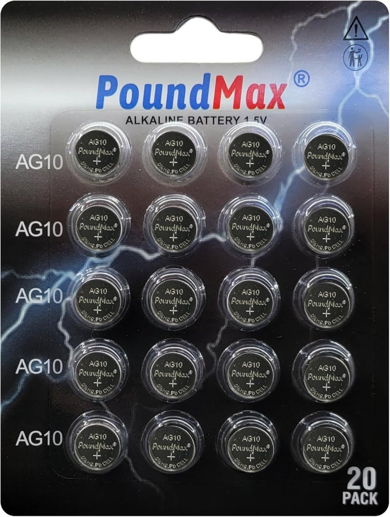 PoundMax 20 x LR1130 1.5V Alkaline Battery - Image 3