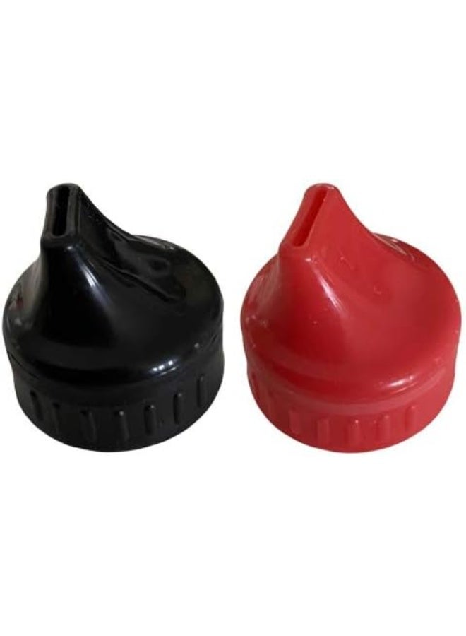 Parent Units Multi Pack Travel Lights Soda Spouts Turn Bottle into Sippy Cup (Red & Black)