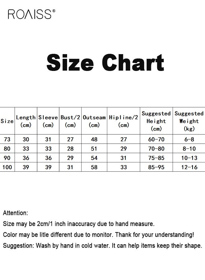 رويس طقم تي شيرت وبدلة بناتية بنقوش زاهية، ملابس ربيعية وخريفية رائعة بأكمام طويلة وسروال بكتافات مربعة، طقم ملابس مريح من قطعتين للبنات، مناسب للارتداء اليومي والأنشطة الخارجية - Image 5